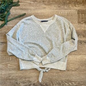 Abercrombie & Fitch Heather Gray Sweatshirt